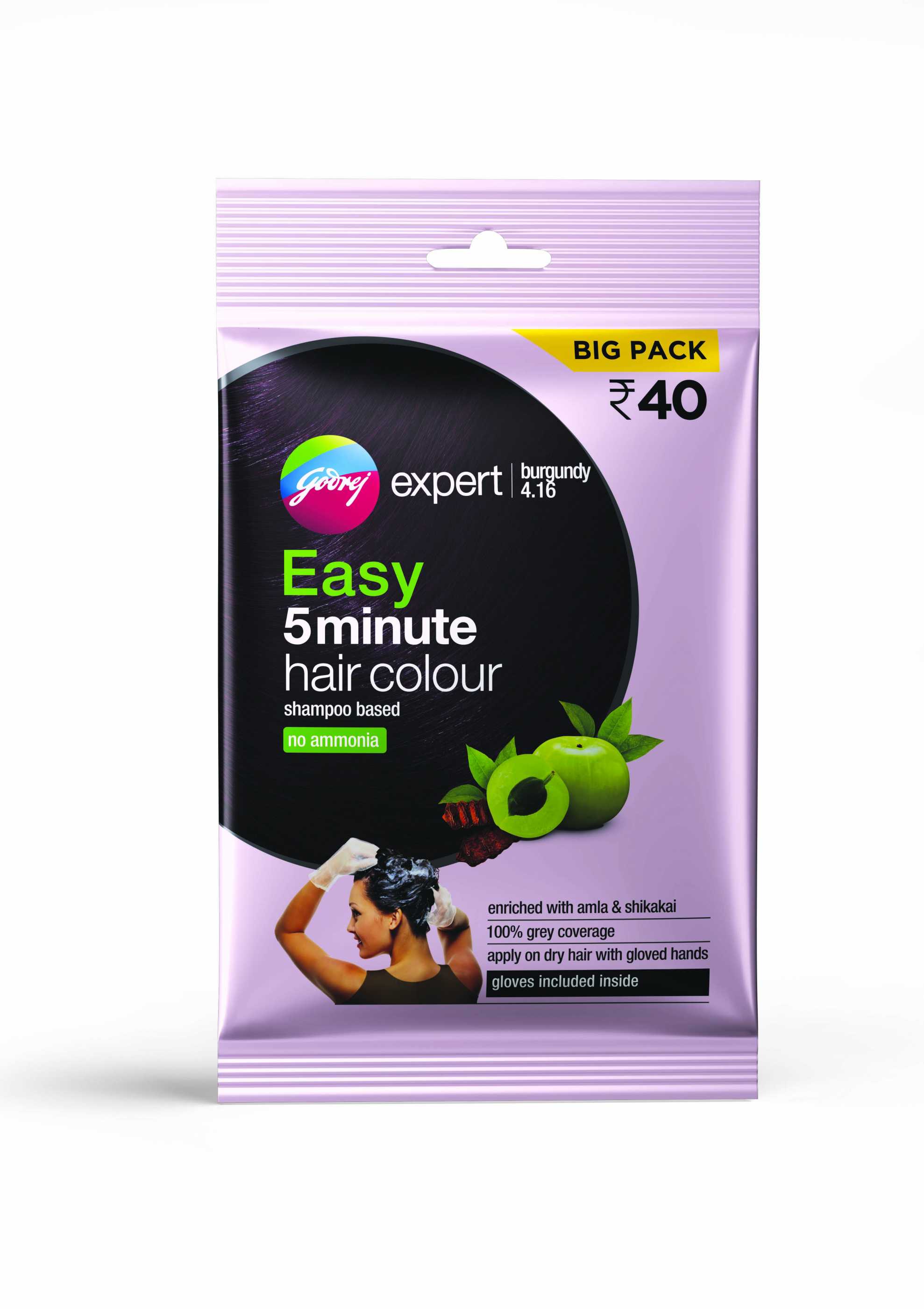 Buy Godrej Expert Easy 5 Minute Shampoo Hair Colour - Burgundy online from  Super Market