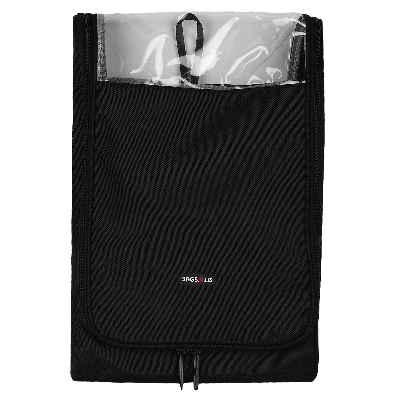 BagsRUs Large Black Polyester Zipper Packing Shirt Cover with Free Folding Board (SR105GBL)