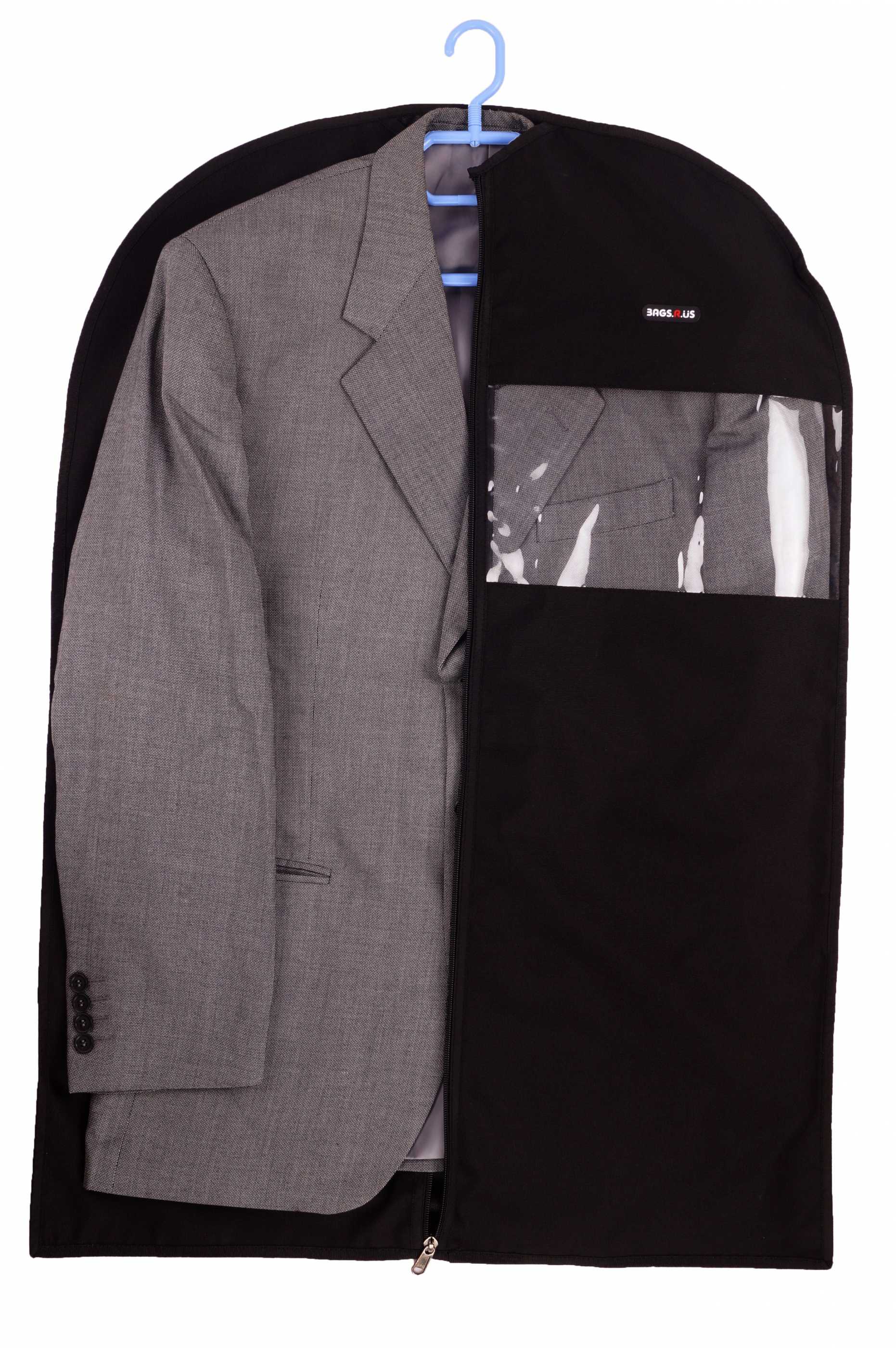 BagsRUs Black Matte 2.7 Liters Medium Suit Dress Garment Cover (GC102EBL)