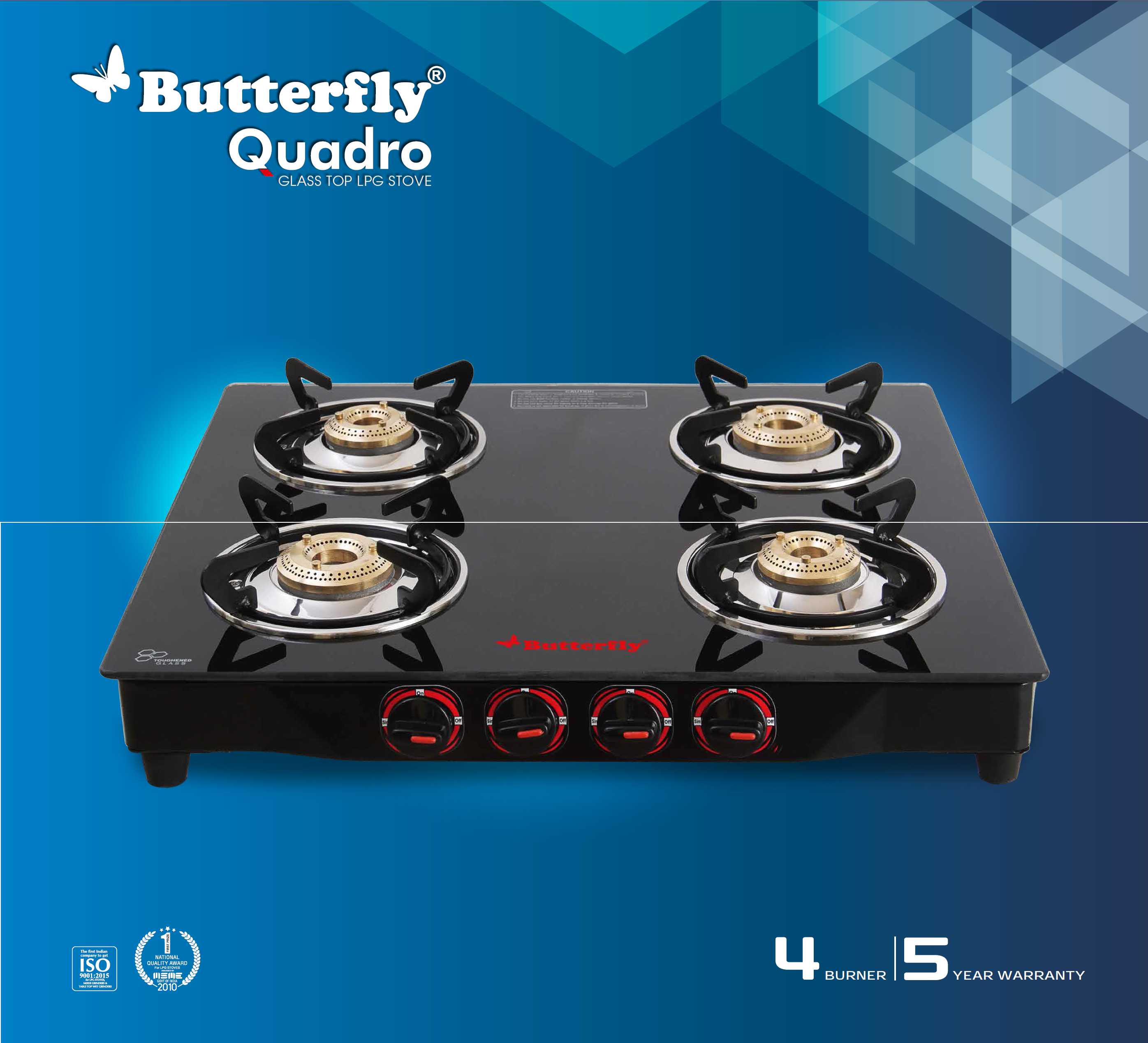 butterfly quadro gas stove 4 burner