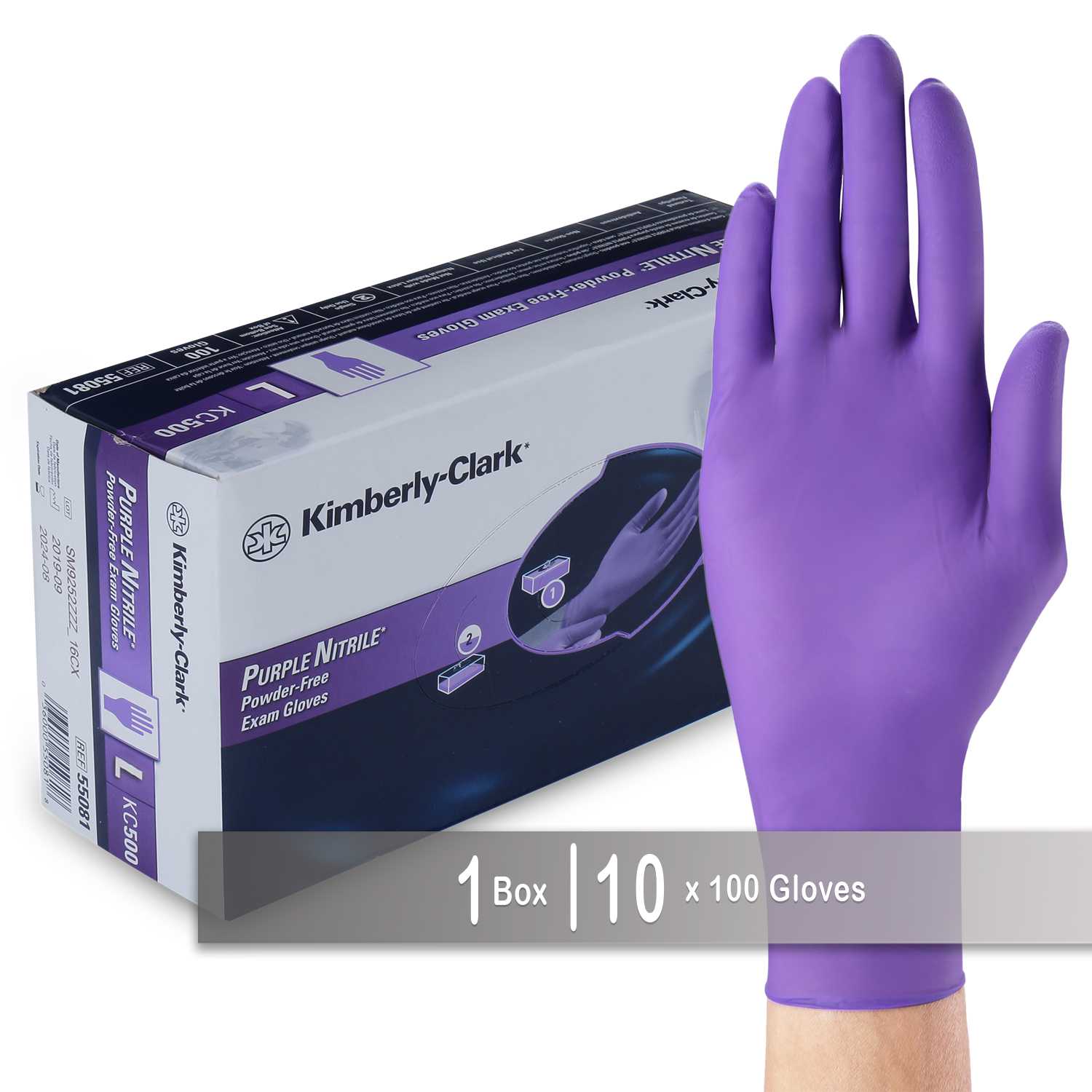 kimberly-clark purple nitrile gloves kc500 specifications