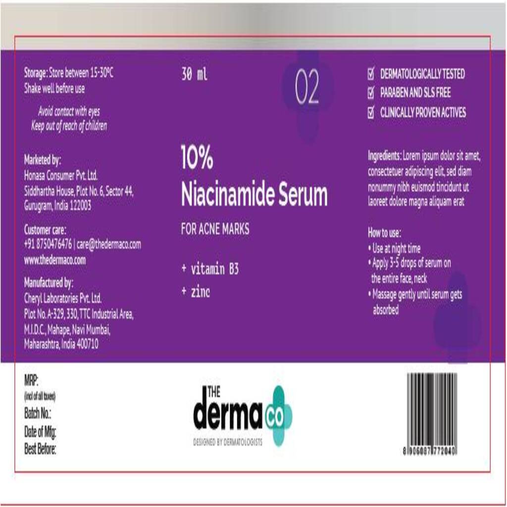 derma co face serum