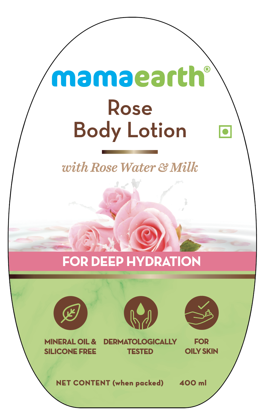 mamaearth rose body lotion