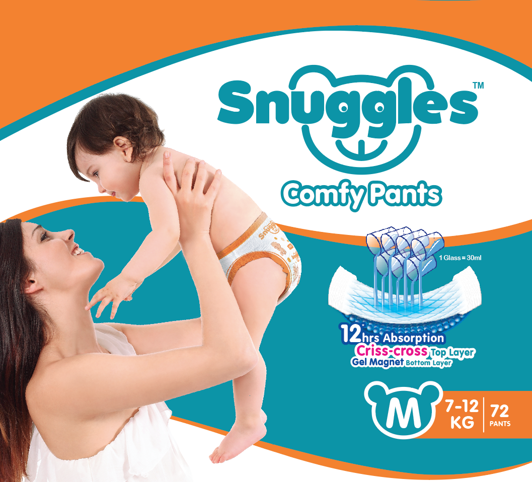 CUDDLES BABY DIAPERS LARGE SIZE 914 KGS32 PANTS