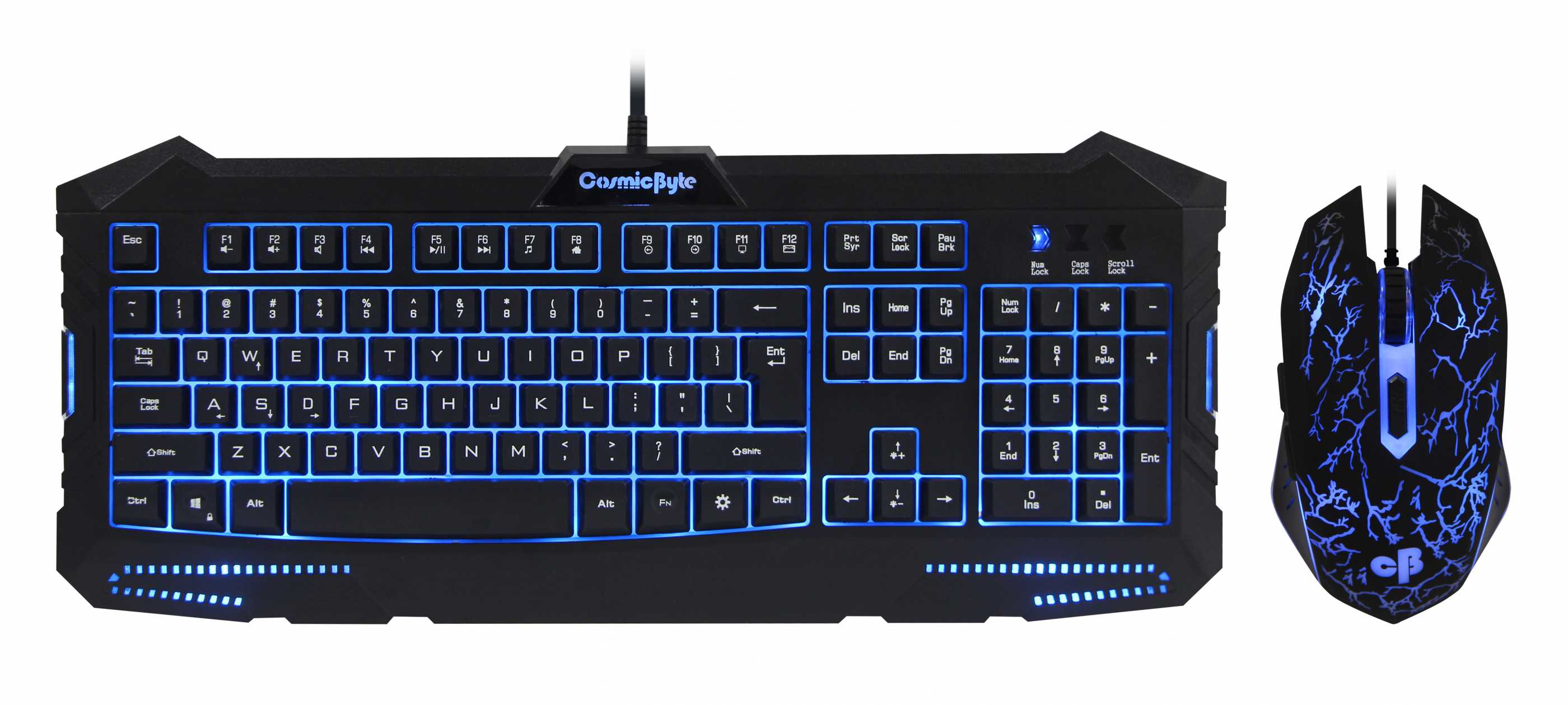 cosmic byte dark matter gaming keyboard and mouse