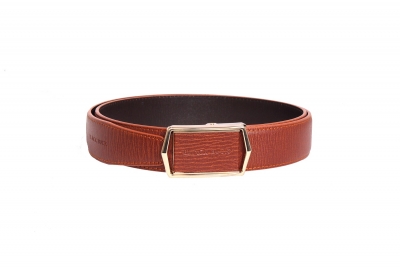 BBBL104BK14 BlackBuck Mens Black Color Leather Belt With Silver Buckle