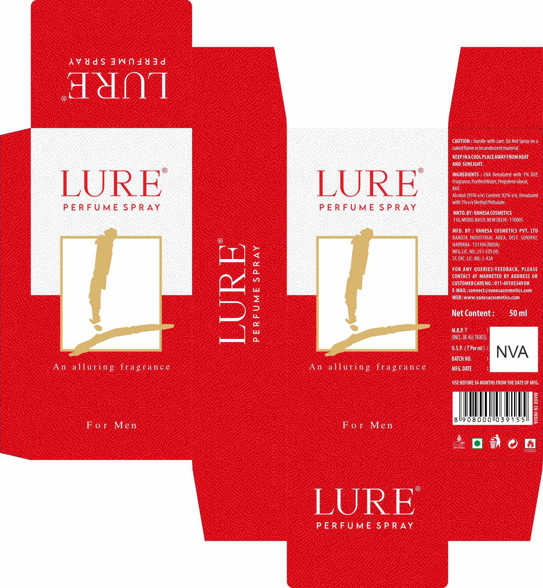 lure perfume spray a woman price